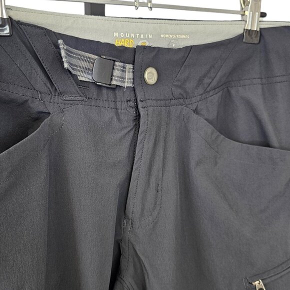 Mountain Hardwear Womens Outdoor Water Resistant Hiking Pants Size 8 Black - Picture 9 of 9